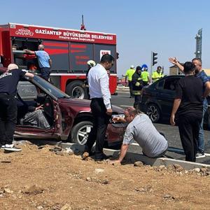 Gaziantep’te otomobiller çarpıştı:5 yaralı