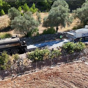 Menteşede iki mahalleyi bağlayan yeni yol tamamlandı