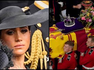 Kraliçe II. Elizabethin cenaze törenine damga vuran anlar: Kral Charles’ın notu, Meghan’ın gözyaşları…