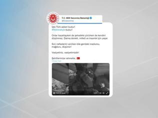 MSBden duygu dolu paylaşım