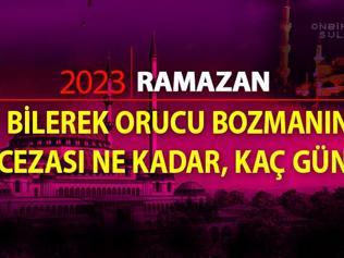 İsteyerek, kasten, bilerek oruç bozmanın cezası nedir Orucu isteyerek bozmanın cezası kaç gün