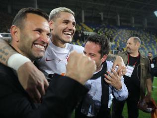 Galatasarayın kutlamalarında dikkat çeken detay