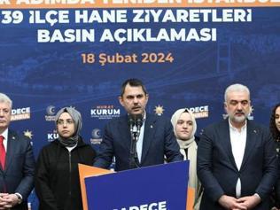 Murat Kurum: Mevcut İBB yönetiminin milletimize sunacakları bir projeleri yok