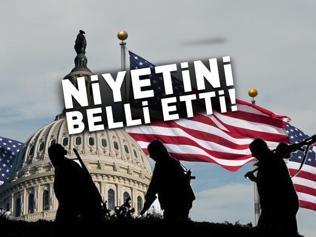 Niyetini belli etti: ABDden itiraf gibi açıklama