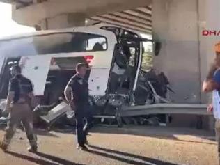 SON DAKİKA... Ankara Polatlıda otobüs kazası: 9 can kaybı