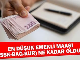 EN DÜŞÜK EMEKLİ MAAŞI (SSK-BAĞ-KUR) NE KADAR OLDU 2025 Memur-emekli maaşı zam oranı belli oldu