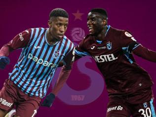 Trabzonsporun yeni golcüsü Simon Banza, şimdiden Onuachuyu yakaladı