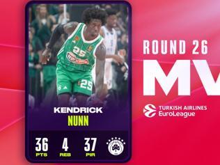 Euroleaguede haftanın MVPsi Kendrick Nunn oldu