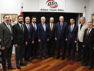 Cumhurbaşkanı Erdoğandan ATOya ziyaret