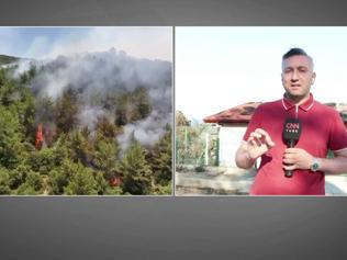 CNN TÜRK BÖLGEDE | Menderes ve Seferihisar yanıyor: Onlarca ev kül oldu