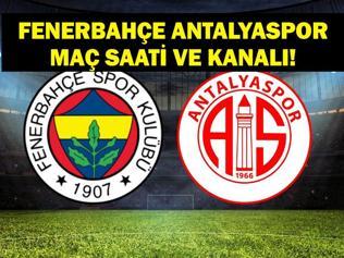 FENERBAHÇE ANTALYASPOR MAÇI HANGİ KANALDA Süper Lig Fenerbahçe Antalyaspor maçı saat kaçta, hangi kanalda İlk 11ler belli oldu mu