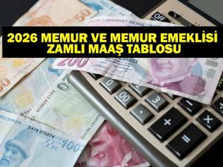 2026 MEMUR MAAŞ ZAMMI HESAPLAMA: Zamlı memur ve emekli memur maaşı ne kadar olacak İşte tahmini öğretmen, doktor, polis memur 2026 maaş zammı tablosu