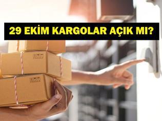 29 EKİM KARGOLAR ÇALIŞIYOR MU 29 Ekim Cumhuriyet Bayramı kargolar açık mı kapalı mı PTT, MNG, ARAS, YURTİÇİ, UPS, DHL, TRENDYOL EXPRESS, HEPSİJET...