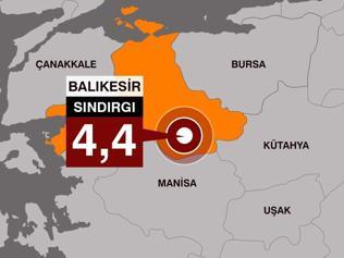 SON DAKİKA... Balıkesirde 4.4 büyüklüğünde deprem