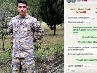 Şehit olacağını rüyasında görmüş Son yazışmaları ortaya çıktı Ağlatan mesajlar...