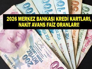 MERKEZ BANKASI KREDİ KARTI FAİZ ORANLARI: MB Kredi Kartı Faizleri Ne Kadar Oldu İşte 1 Ocak 2026 nakit avans faizi ve değişen limite göre kredi kartı faiz oranları listesi...