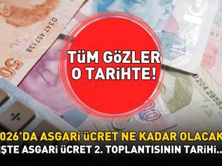 ASGARİ ÜCRET 2. TOPLANTI TARİHİ VE SAATİ | Asgari ücret 2. toplantısı ne zaman, saat kaçta Brüt - net 2026da asgari ücret ne kadar olacak, yüzde kaç zam gelir