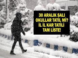 30 ARALIK OKULLAR TATİL Mİ Yarın Okul Var Mı 30 Aralık 2025 Salı Okullar Tatil Mi Valilikten Açıklama Geldi Mi Diyarbakır, Malatya, Sinop, Samsun, Yozgat, Gaziantep, Kayseri, Çorum, Bitlis, İstanbul, Ankara, Zonguldak, Karabük, Şırnak, Düzce, Elazığ, Bingöl, Şanlıurfa, Samsun, Bolu, Van...