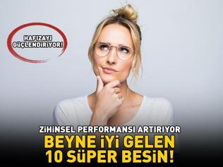 BEYNE İYİ GELEN 10 SÜPER BESİN Hafızayı güçlendiriyor; dikkat ve zihinsel performansı artırıyor