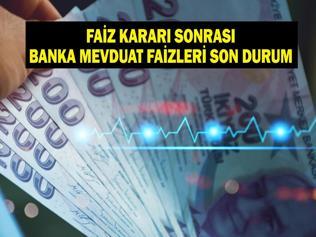MEVDUAT FAİZİ NE KADAR OLDU Merkez Bankası Faiz Kararı Sonrası 500 Bin TL nin Aylık Mevduat Faizi Getirisi Ne