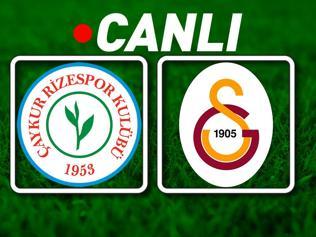 Galatasaray, Çaykur Rizesporun konuğu oluyor Muhtemel 11ler..