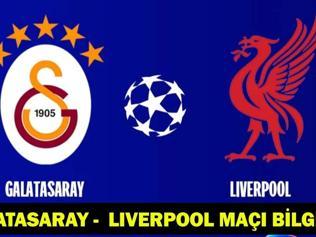GALATASARAY - LIVERPOOL MAÇI SAAT KAÇTA, HANGİ KANALDA Galatasaray - Liverpool maçı kadrosu, saati ve kanalı…