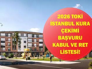 TOKİ İSTANBUL KURA ÇEKİMİ KABUL VE RET LİSTESİ: TOKİ İstanbul kura çekilişi ne zaman İşte Başvurusu Kabul Edilenler ve Reddedilenler Listesi