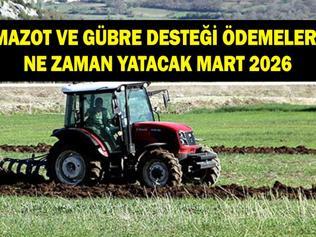 MAZOT VE GÜBRE DESTEĞİ YATTI MI Mart 2026 tarımsal destek ödemeleri ne zaman yatacak