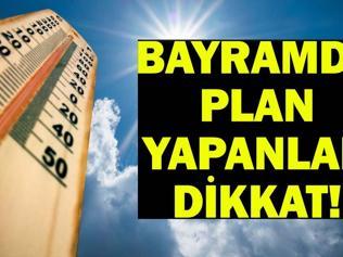 BAYRAMDA HAVA NASIL OLACAK 27-28-29-30 Mayıs İstanbul, İzmir, Ankara Kurban Bayramı hava durumu