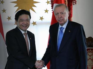 Cumhurbaşkanı Erdoğan, Singapur Başbakanı Wongu kabul etti