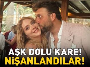 NİŞANLANDILAR Aşk-ı Memnunun Pelini Hayal Köseoğlu ile Ersoy Nezir Çınarlının mutlu günü