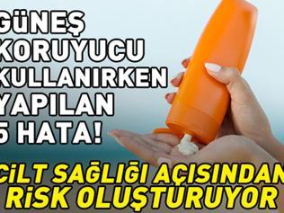 Güneş Koruyucu Kullanırken Yapılan 5 Hata Uzun Vadede Cilt Kanserine Davetiye Çıkarabiliyor
