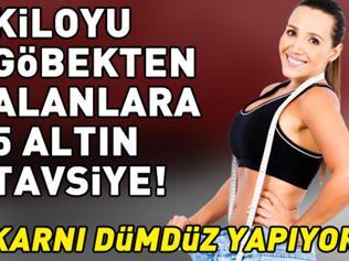 Kiloyu göbekten alanlara 5 altın tavsiye Karnı dümdüz yapan formül Diyetsiz zayıflatanın sırrı