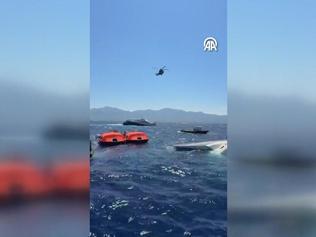Batan geminin yolcuları böyle kurtarıldı