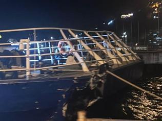 Mudanyada İDO deniz otobüsü iskeleye çarptı