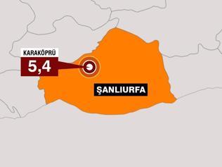 SON DAKİKA Şanlıurfada 5,4 büyüklüğünde deprem Vali Şıldak: Can kaybı ve yıkım yok