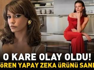 Serenay Sarıkaya’nın pozunu gören yapay zeka sandı ÖVGÜ DOLU SÖZLER