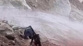 Ağrı Dağı’nda Dev Kayalar Dağcıların Üzerine Yuvarlandı Saniyelerle Kurtuldular