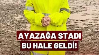 Maçların Oynandığı Ayazağa Stadını Sel Vurdu: İşte Hasar...
