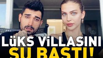İstanbulda sağanak kabusu İdo Tatlıses ve Yasemin Şefkatlinin lüks villasını su bastı