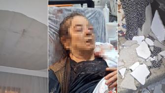 Evinde otururken üzerine tavan çöktü 75 yaşındaki kadın görme kaybı yaşıyor