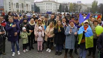 Ukraynalılar canlı yayında böyle kutlama yaptı
