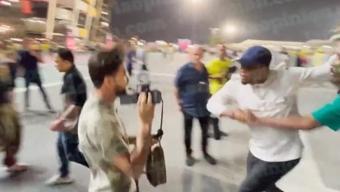 Katarda büyük skandal Samuel Etoo YouTuberın yüzüne tekme attı