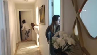 Mersinde depremde panik anları kamerada