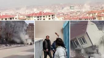 Malatyada 5,6lık deprem böyle yıktı
