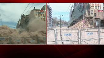 Son dakika... Karaköyde 5 katlı bina çöktü