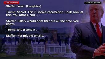 Donald Trumpın gizli belgelerle ilgili ses kaydı yayınlandı