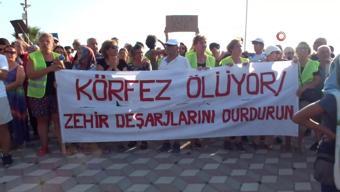 Edremit Körfezi’ndeki kirliliğe karşı protesto