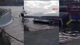 Son dakika... Eminönünde İETT otobüsü denize düştü