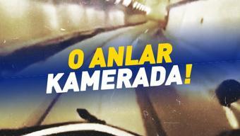 Motokurye metro istasyonuna girdi... O anlar kamerada